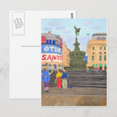 Carte Postale Londres, Piccadilly Circus (Devant / Derrière)