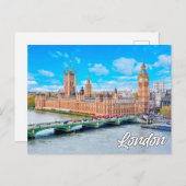 Carte Postale Londres pittoresque, Angleterre | Big Ben (Devant / Derrière)