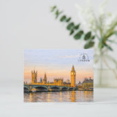 Carte Postale Londres, Royaume-Uni | Souvenir à l'aquarelle (Debout devant)
