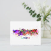 Carte Postale Londres skyline en aquarelle (Debout devant)