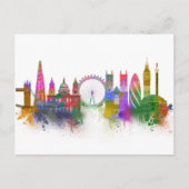 Carte Postale Londres Skyline - Rainbow (Devant)