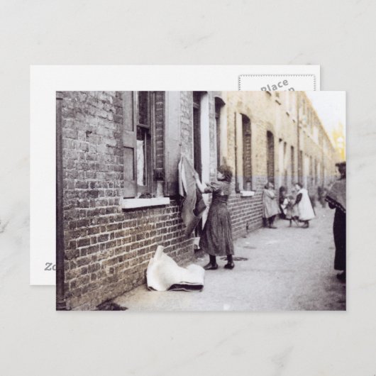 Carte Postale Londres Slums (Devant / Derrière)