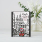 Carte Postale Londres, St Paul's Cathedral Postcard Keepsaké (Debout devant)