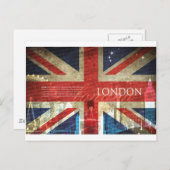 Carte Postale Londres Union Jack (Devant / Derrière)