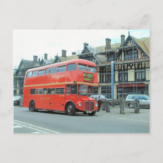 Carte Postale Londres, vieux bus à double étage Routemaster