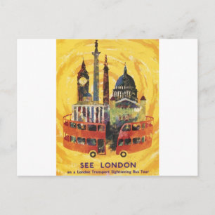 Carte Postale Londres vintage