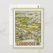 Carte Postale Londres vintage (Devant / Derrière)