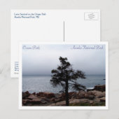 Carte Postale Lone Sentinel sur Ocean Path (Devant / Derrière)