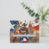 Carte Postale Lone Star Pride : Texas Independence Day (Debout devant)