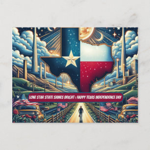 Carte Postale Lone Star State Shore Bright happy Texas day