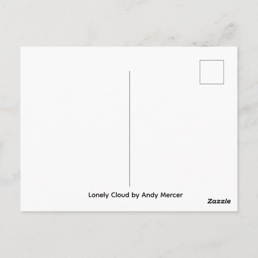 Carte Postale Lonely Cloud  (Dos)