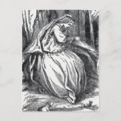 Carte Postale Lonely Forlorn Princesse avec grenouille en forêt (Devant)