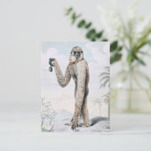 Carte Postale Long Arme Gibbon Ape Art (Debout devant)