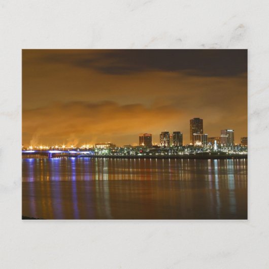 Carte Postale Long Beach au coucher du soleil (Devant)
