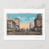 Carte Postale Long Beach, CA - Ocean Boulevard View (Devant)