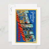 Carte Postale Long Beach, Californie - Scènes de grandes lettres (Devant / Derrière)