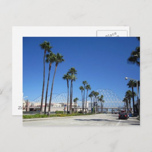 Carte Postale Long Beach Downtown (Devant / Derrière)