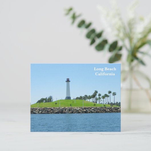 Carte postale Long Beach Lighthouse ! (Debout devant)