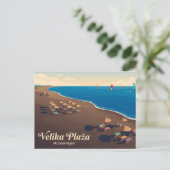Carte Postale Long Beach (Velika Plaža) Monténégro (Debout devant)