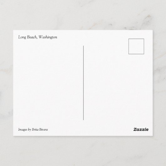 Carte Postale Long Beach, Washington (Dos)