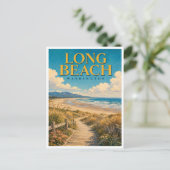 Carte Postale Long Beach Washington Boardwalk GeoSaga (Debout devant)