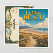 Carte Postale Long Beach Washington Boardwalk GeoSaga (Devant / Derrière)