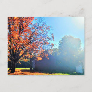 Carte Postale Long Island Autumn Fall Farm Grange New York