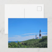 Carte postale Long Island NY du phare de Montauk P (Devant / Derrière)