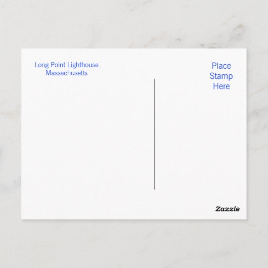 Carte postale Long Point Light Provincetown Cape C (Dos)