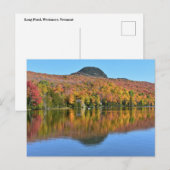 Carte Postale Long Pond en automne, Westmore, Vermont (Devant / Derrière)