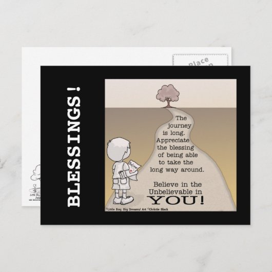 Carte Postale Long trajet (Devant / Derrière)