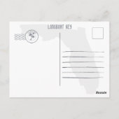 Carte Postale Longboat Key Florida Retro Sunset Souvenirs 60s (Dos)