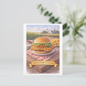 Carte Postale Longe de porc de l'Indiana (Série de cuisine améri (Debout devant)