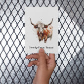 Carte Postale Longhorn Legacy, coutume