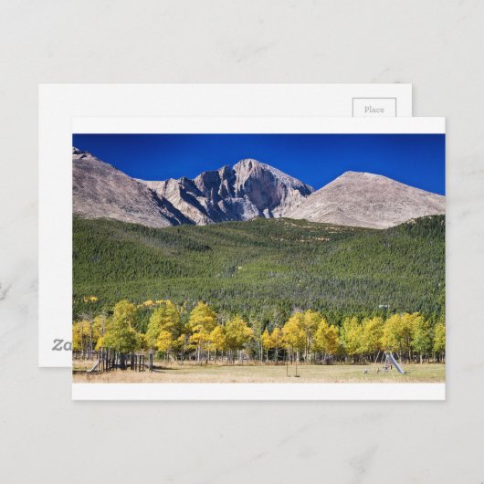 Carte Postale Longs Peak a Colorado Playground (Devant / Derrière)