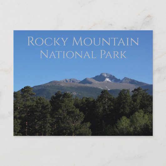 Carte Postale Longs Peak Rocky Mountain National Park Colorado (Devant)