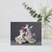 Carte Postale Longton Hall group, deux putti avec chèvre, vers 1 (Debout devant)