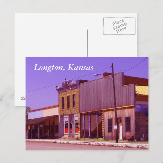 Carte postale : Longton, le Kansas (Devant / Derrière)