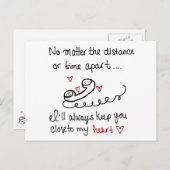 Carte postale longue distance (Devant / Derrière)