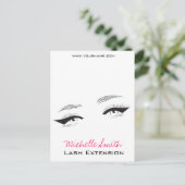 Carte Postale Longueur des cils face long oeilleur Extension Las (Debout devant)