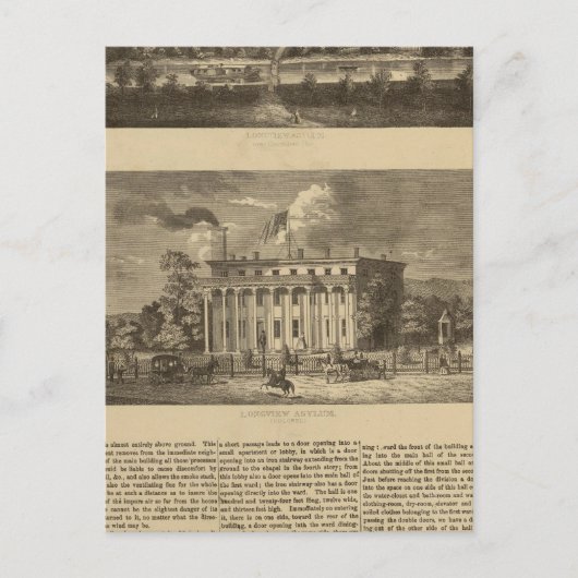 Carte Postale Longview Asylum, Ohio (Devant)