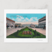 Carte Postale Longview de la scène de Broadway, WA (Devant)