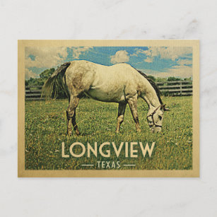 Carte Postale Longview Texas Horse Farm - Vintage voyage