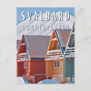 Carte Postale Longyearbyen, où la nature reprend ses droits