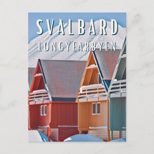 Carte Postale Longyearbyen, où la nature reprend ses droits (Devant)