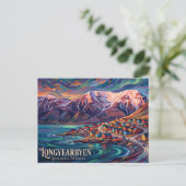 Carte Postale Longyearbyen, Svalbard Norvège (Debout devant)