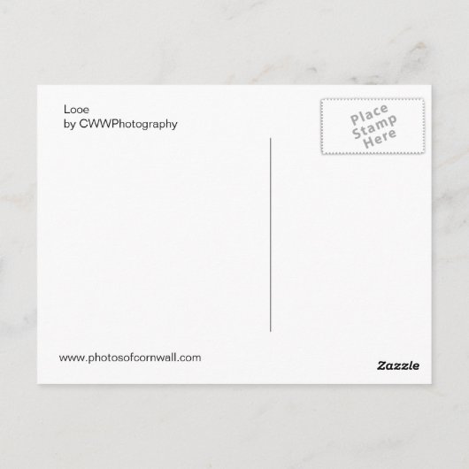 Carte Postale Looe en Cornouailles (Dos)