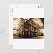 Carte Postale look antique du marché plomb Image (Devant / Derrière)