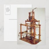 Carte Postale Loom dessiné par Joseph Marie Jacquard (Devant / Derrière)