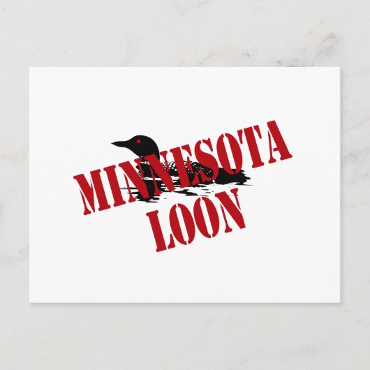 Carte Postale Loon du Minnesota (Devant)
